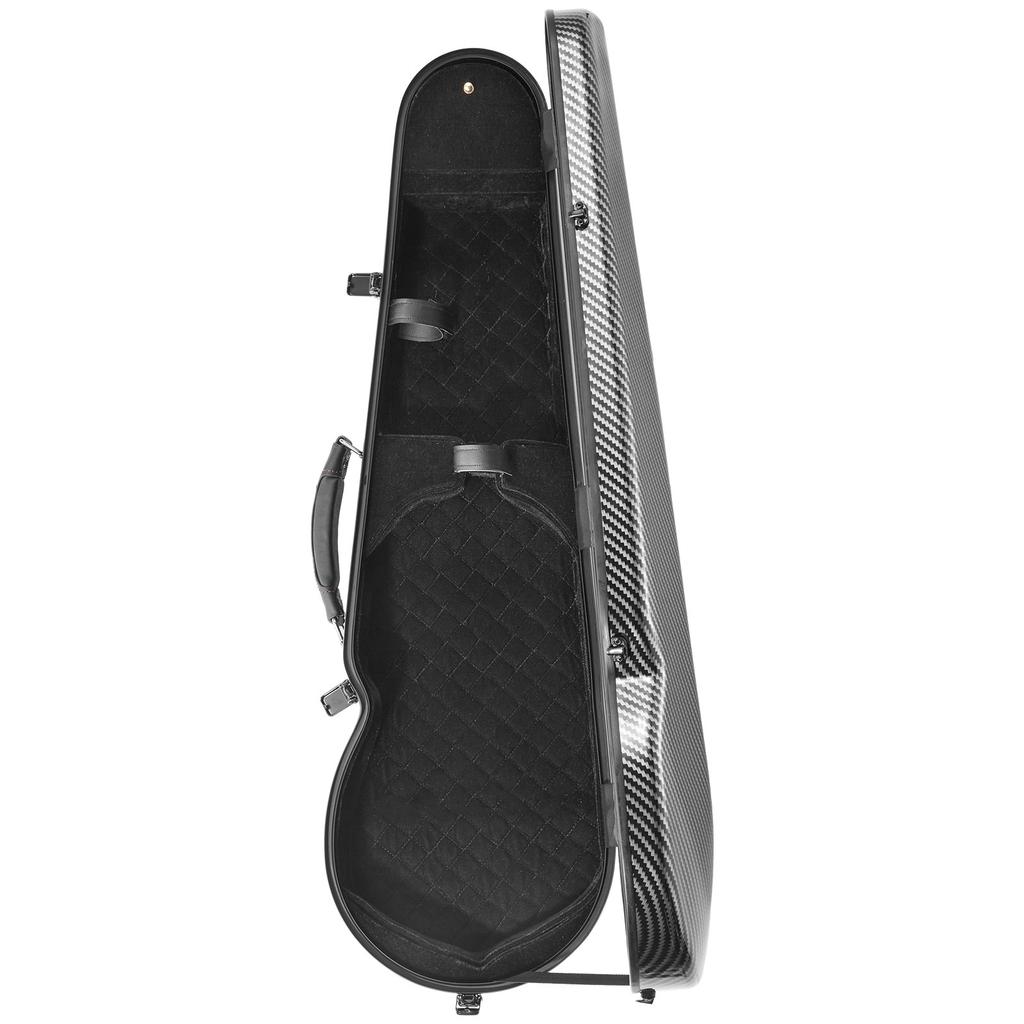 VEVOR 4/4 Full Size Violin Case, Built-in Hygrometer, Lightweight Portable Travel Carrying Bag, with Plush Lining, Dual Shoulder Straps, Anti-Scratch