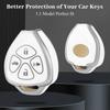 For Toyota Key Fob Cover, Soft TPU Protection Key Case Fit for Toyota Corolla 2008-2013/ Camry 2007-2011/ Venza 2009-2016 4 Buttons Smart Remote Car