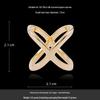 High-End Dual-Use Copper X-Shaped Silk Scarf Ring for Women