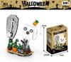 Halloween Series Assembled Building Block Set Toy Haunted House Ghost Figurine Model Children's Puzzle Gift