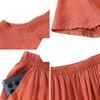 Summer Loose Fit Cotton Linen Two Piece Set for Middle Aged Women Slimming Casual Outfit