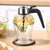 Clear  Shaped Honey Dispenser Glass Syrup Dispenser Practical Oil Dripper  Kitchen Gadgets
