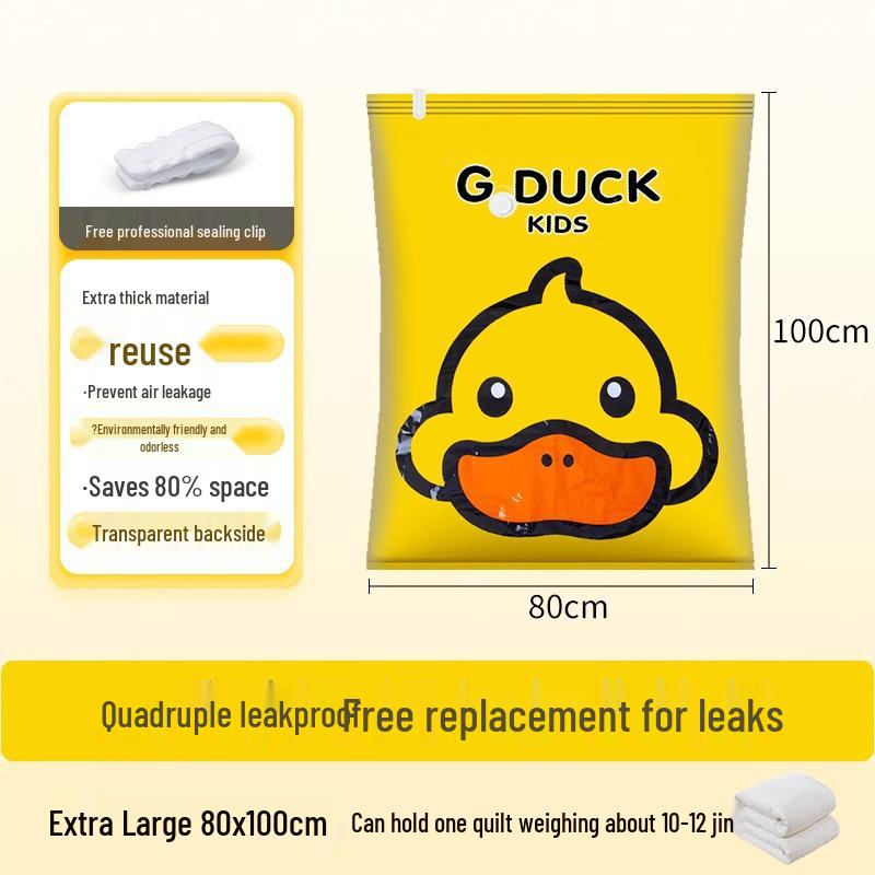 Cartoon Vacuum Storage Bags for Clothes and Quilts - Compression Suitcase Organizer