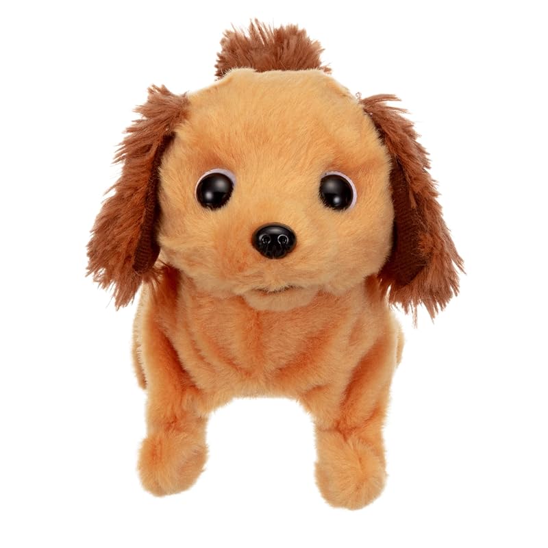 Iwaya (IWAYA) Electric Animal Plush Dog, Wagging its Tail, Walking, Lying Down and Barking, Piccoline Miniature Dachshund, ST Mark Certified, For Ages