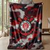 FC St. Coperta in Flanella con Stampa Calcio Pauli, Coperta Morbida Calda Leggera per Divano Letto Campeggio