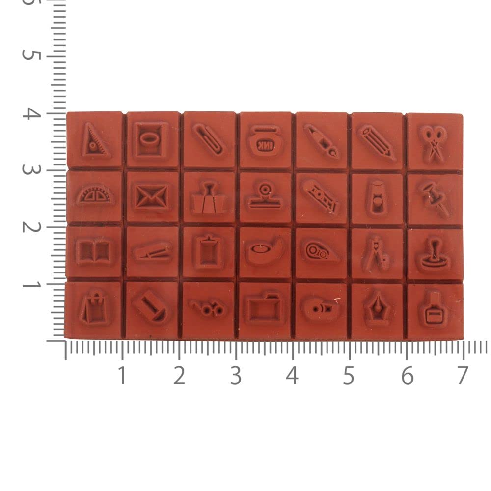 Kodomonookao Petit Letter Stamp Set (Large) [Stationery Icon] 1234-019