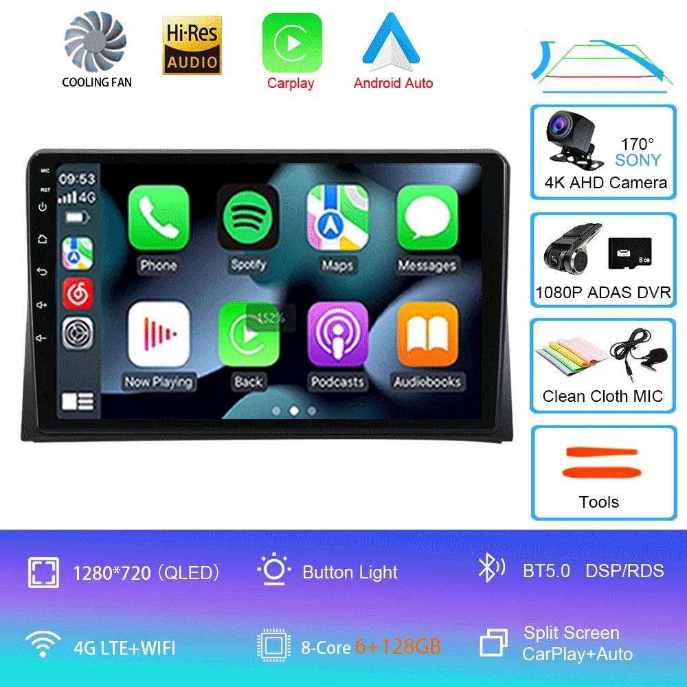 Android 14 Car Radio CarPlay For VW Multivan T5 Transporter 2003 - 2015 4G GPS DSP 2Din Stereo Multimedia Video Player BT