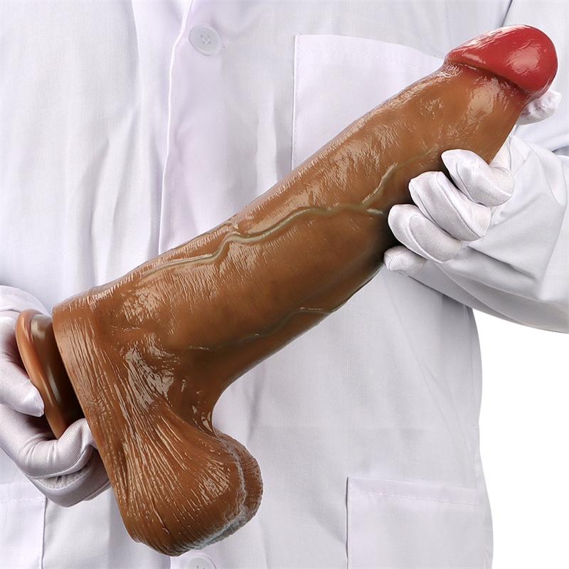 Big Chicken Brother Draws Blue Veins Artificial Oil Injection Liquid Silicone Double Hardness Simulation Oversized Penis Sex Toys