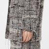 JNBY 2024 Winter Plaid Wool Blend Long-Sleeve Jacket