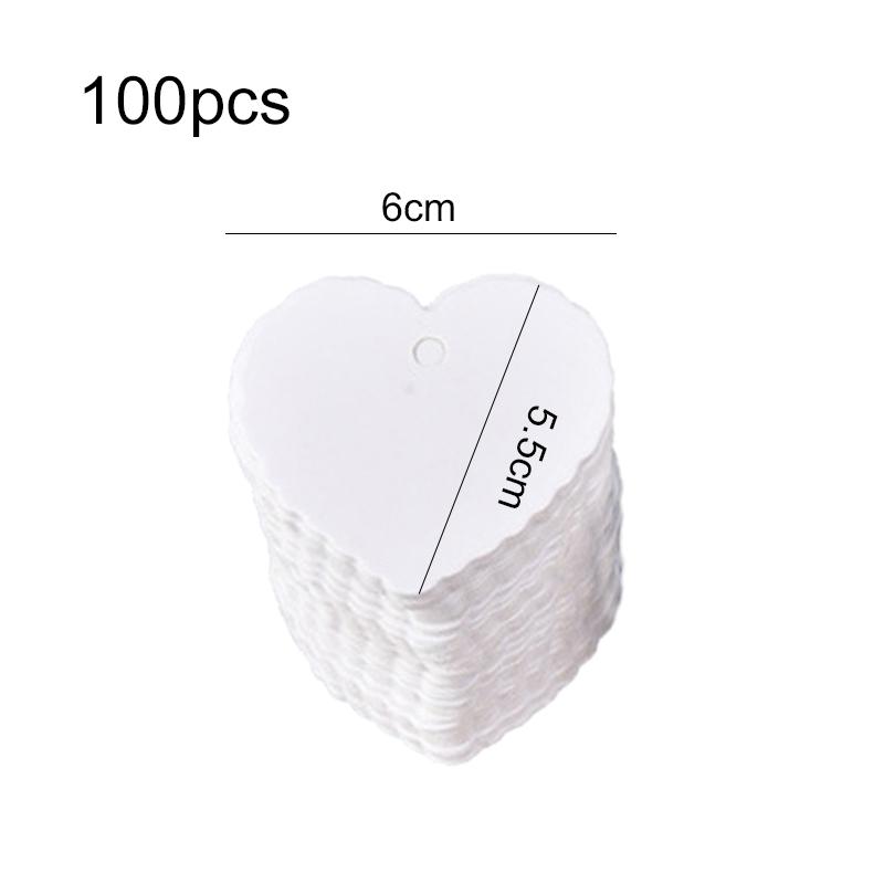 50/100 pcs Kraft Paper Tags Heart Kraft Paper Gift Tags for Gifts Arts and Crafts Wedding Thanksgiving Christmas Birthday Party