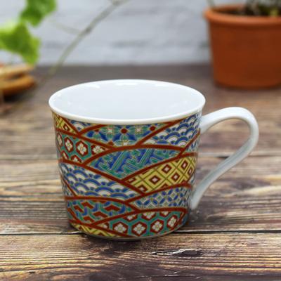 Waza no Kura Kutani Ware Tasse Gold kleines Muster Keramik Luxus Marke Geschirr Made in Japan Geschenk zum 60. Geburtstag