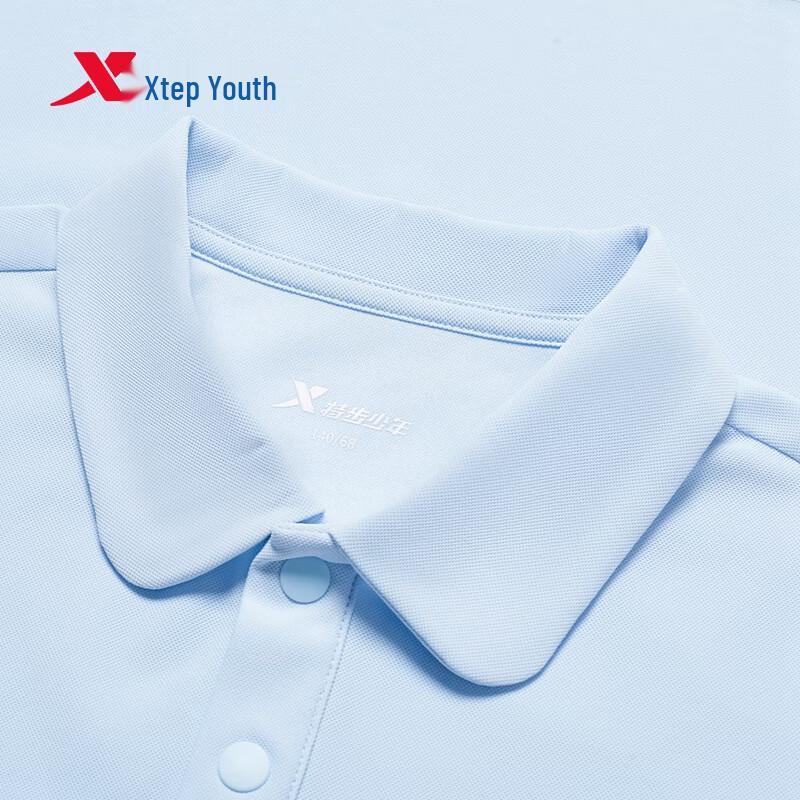 Xtep Youth 'Yuanqi' Breathable Short Sleeve Sport Polo T-Shirt