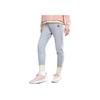 adidas Gestrickte Jogginghose mit Logo-Print, Damen, Elastischer Bund, Kordelzug, Lässig, Grau, Unterteil DP5173