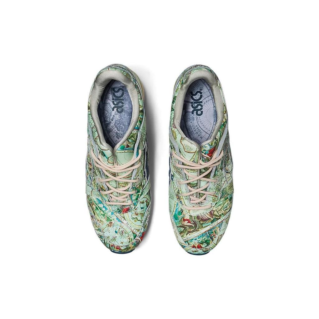 Atmos X ASICS Gel Lyte 3 OG Aged Map Men Sneakers Green Ice-Green Midnight-Blue 1201A856-300