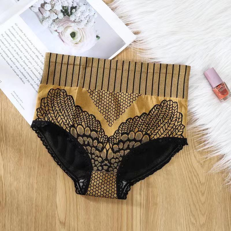 Women's High-Waist Lace Briefs: Tummy & Hip-Lifting, Second-Generation Design.