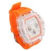 Transparent Case Business Watch Water Proof 50M Luminous Casual Cool Large Dial Silicone Strap Fashion Hollowed Watch