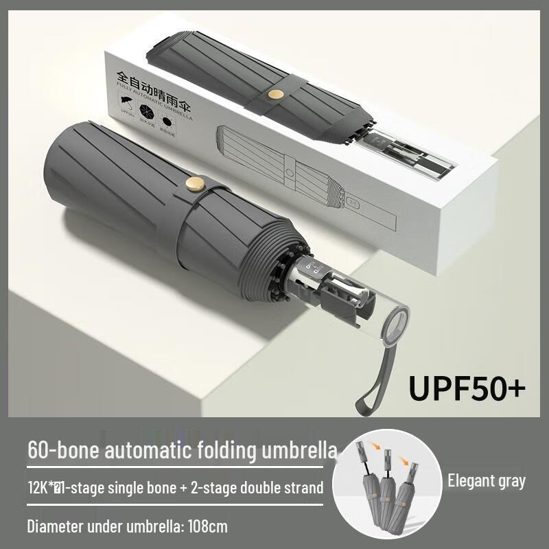Xiao Bu Sen Lin Automatic Fiberglass All-Weather Umbrella