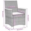 Garden Dining Set 7 pcs Grey Poly Rattan