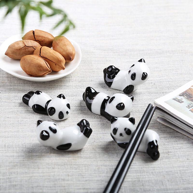 Cute Ceramic Panda Chopstick Rest