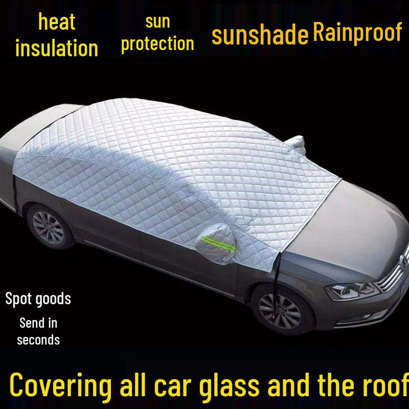 Universal Car Snow & Sun Shield: Frost, Rain, and UV Protector for Windshields