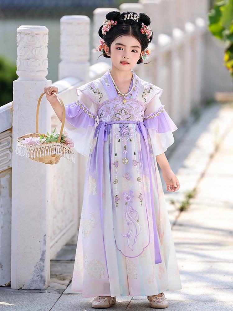 Sommer 2026 Hanfu Kinder Prinzessinnenkleid - Antiker Stil Fee Tang Anzug Rock