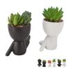 Fake  Flower Pot Human Shaped Decorative Fake  Flower Pot Decor  Innovative Exquisite for
