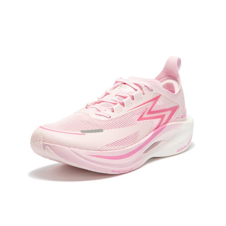 361 Flame 2.5 Low Top Full Length Carbon Plate Running Shoes Unisex White Pink 672332207-13
