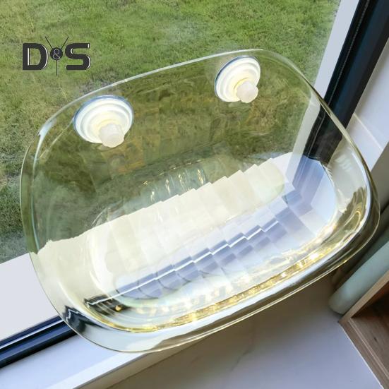 Cat Hammock Transparent Window Hanging Cat Nest with Suction Cup Mount Sunbathing Cat Bed Pet Supplies Cat Perch