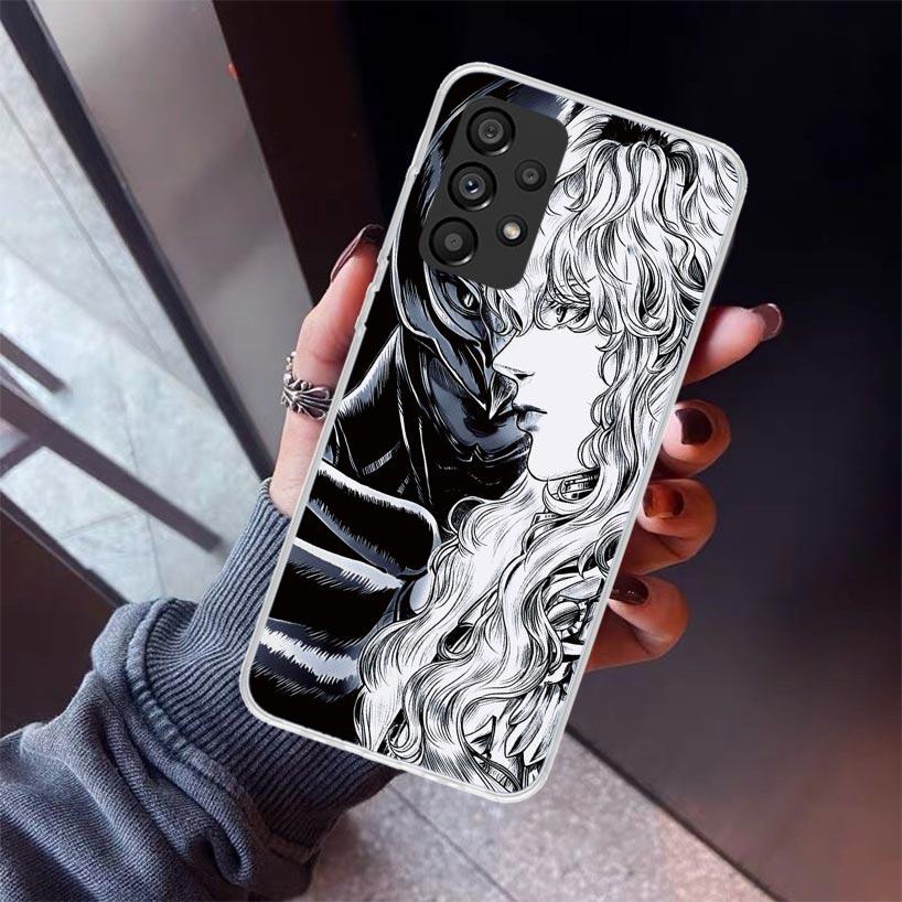 Black White G-Guts B-Berserks Phone Case For Samsung Galaxy A17 A57 A37 A16 A26 A36 A56 A15 A25 A35 A55 A14 A13 A54 A53 A34 A24