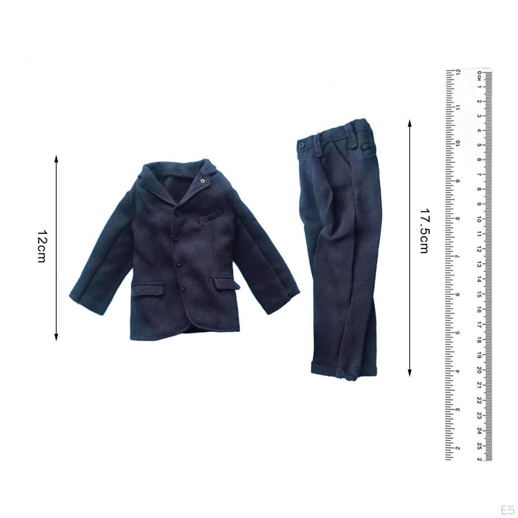 1/6 Male Figure Clothes Full Suit Jacket Pants Handmade Accessories Dress Coat Costume,