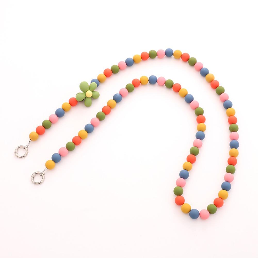Long-style Beaded Crossbody Phone Chain Anti Loss Phone Neck Straps  Earphone Case Strap