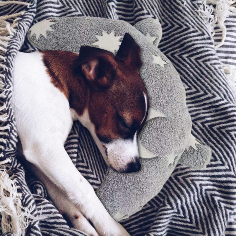 U-förmiges Haustierkissen Haustier Nackenschutz Schlafkissen Bequemes Haustier Hund Nackenkissen Leuchtend Waschbar Haustier Beruhigendes Spielzeug für Hund