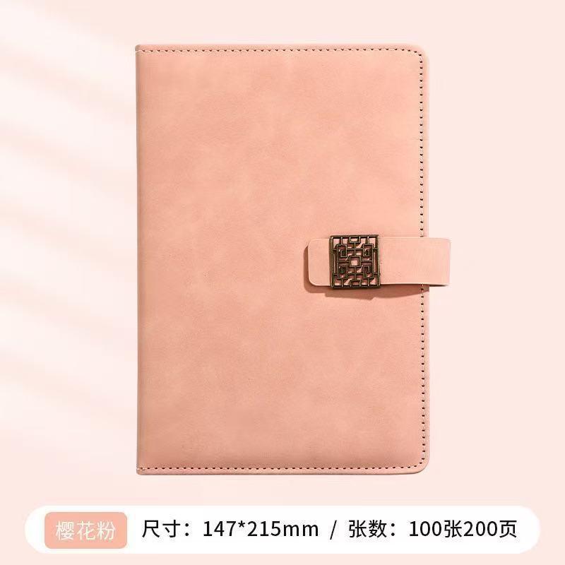 A5 PU Leather Cover With Magnetic 200-300 Pages Lined Paper Office Meeting Journal Gift Set