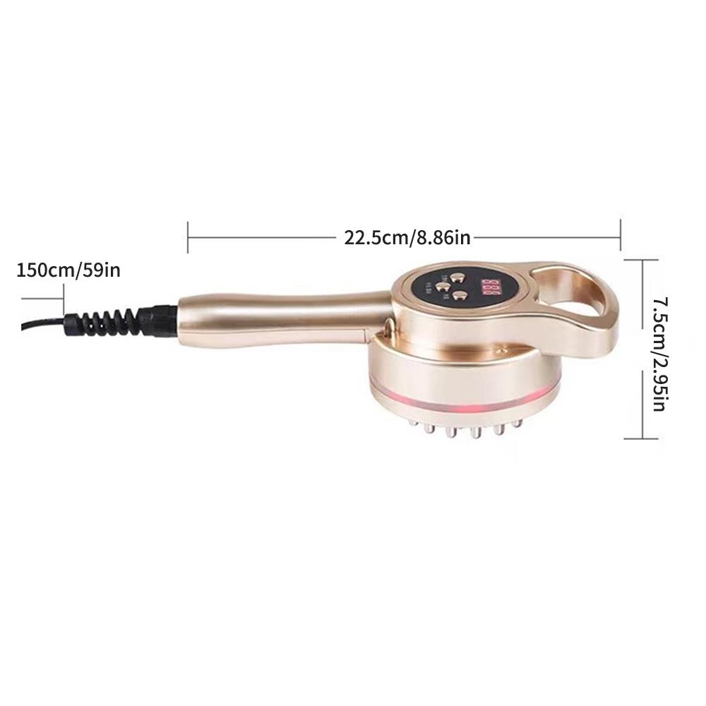 Electric Meridian Brush Body Slimming Heating Scraping Massage Anti Cellulite Fat Burner Micro-current Guasha Lymphatic Drainage