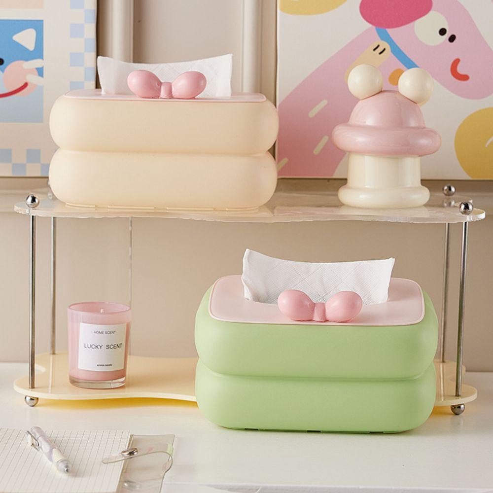 Candy Color Tissue Box Elegant Storage Tissue Holder Creative Paper Towel Box