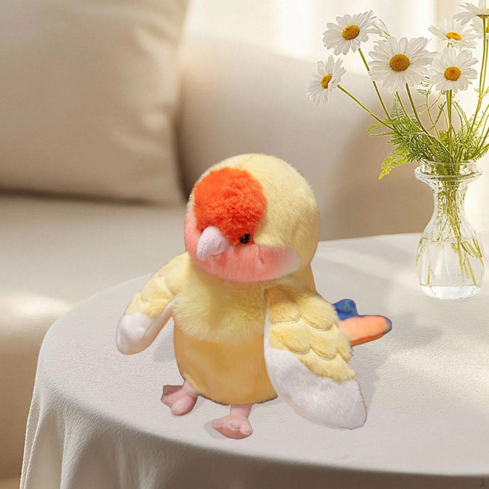 

20см Ручная кукла Попугай, Животное для дошкольных мероприятий по рассказыванию историй Yellow