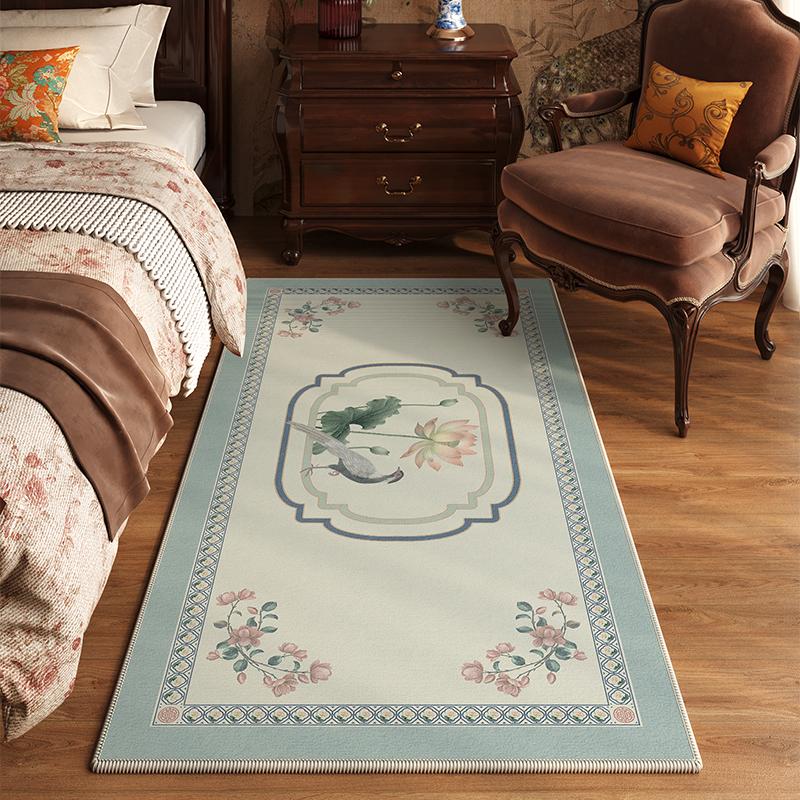 

VIKAMA Винтажный Грязеотталкивающий Бархатный Плед для Спальни, Прикроватный, для Гостиной, на Диван, Кофейный столик, Подставка для ног, Оконный, Туалетный столик, Напольные коврики 40X120CM(1.3X3.9FT