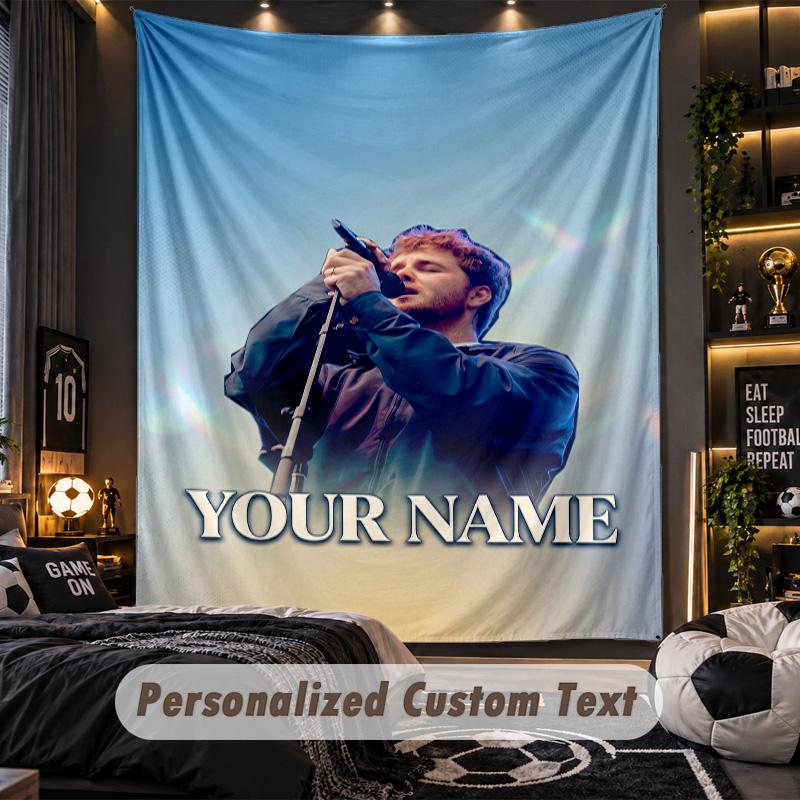 Personalized Wall Tapestry,Alex Warren Custom Printed Name, Fabric Wall Art For Indoor Room Backdrop