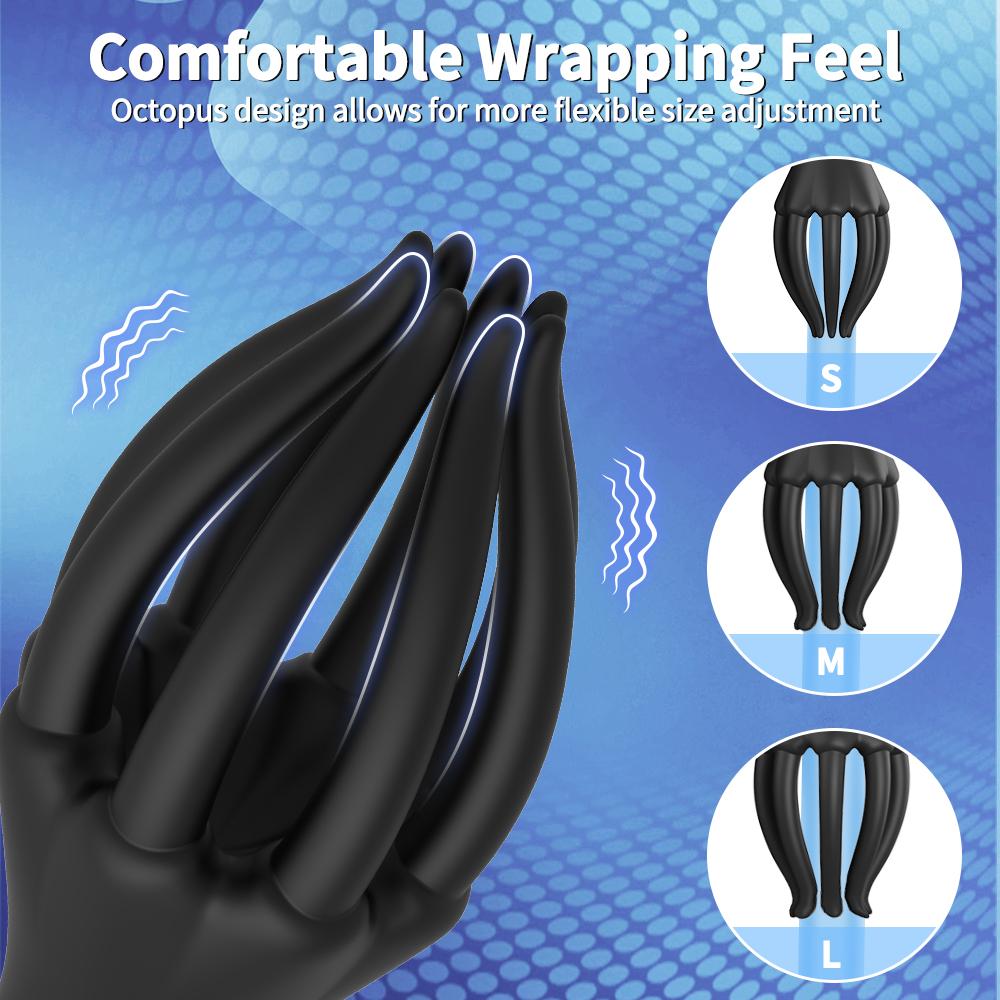 Glans Trainer for Men Vibrating Penis Oral Sex Masturbator Soft Fingertip Endurance Delay Exerciser Massage Vibrator Erotic Toys