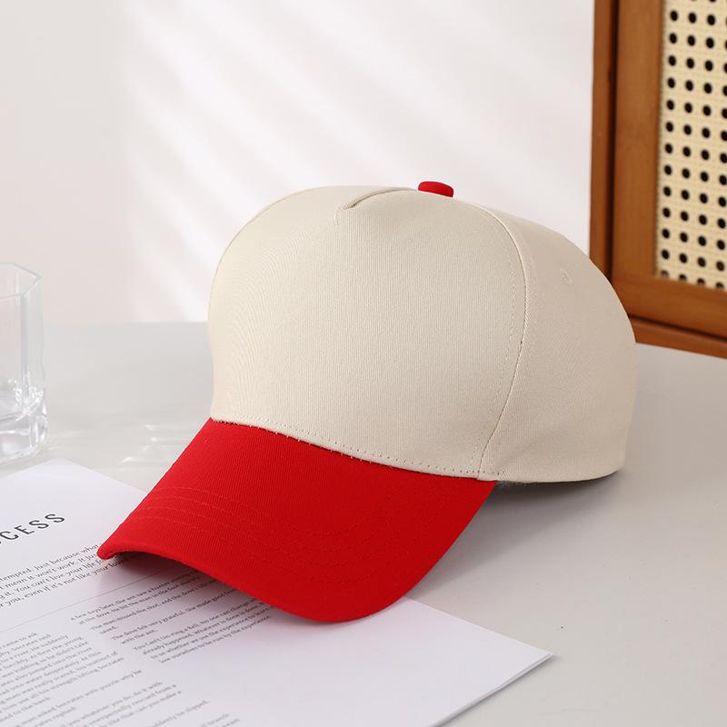 Unisex Color Block Baseball Cap: Stylish Five-Panel Sun Hat