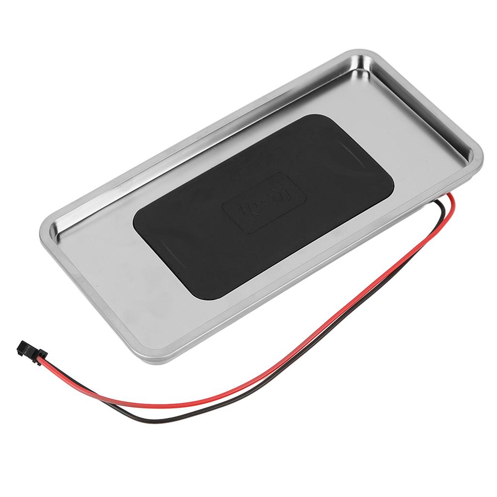 15W Car Wireless Charging Pad 2 Wires DC12V Edge Protection for RV Commercial Vehicle Engineering Vehicle
