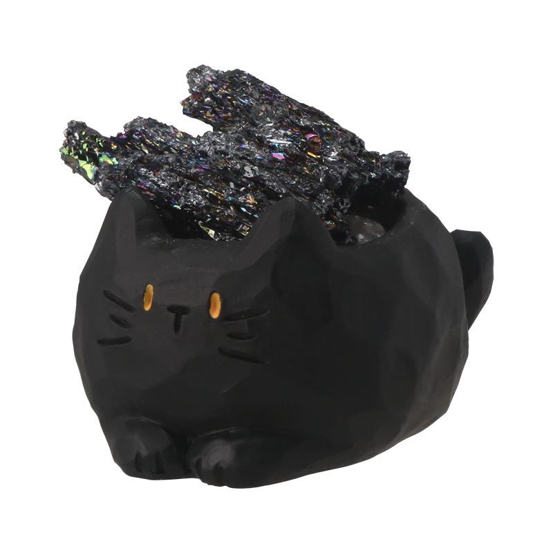 Cartoon Animal Crystal Blind Box: Multi-Style Cat, Kitten & Bunny Figurine Toy