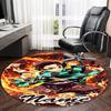 Customizable Demon Slayer6 Round Non-Slip Carpet - Ideal for Garden, Picnic, Office, Perfect for Decoration, Suitable For All Seasons