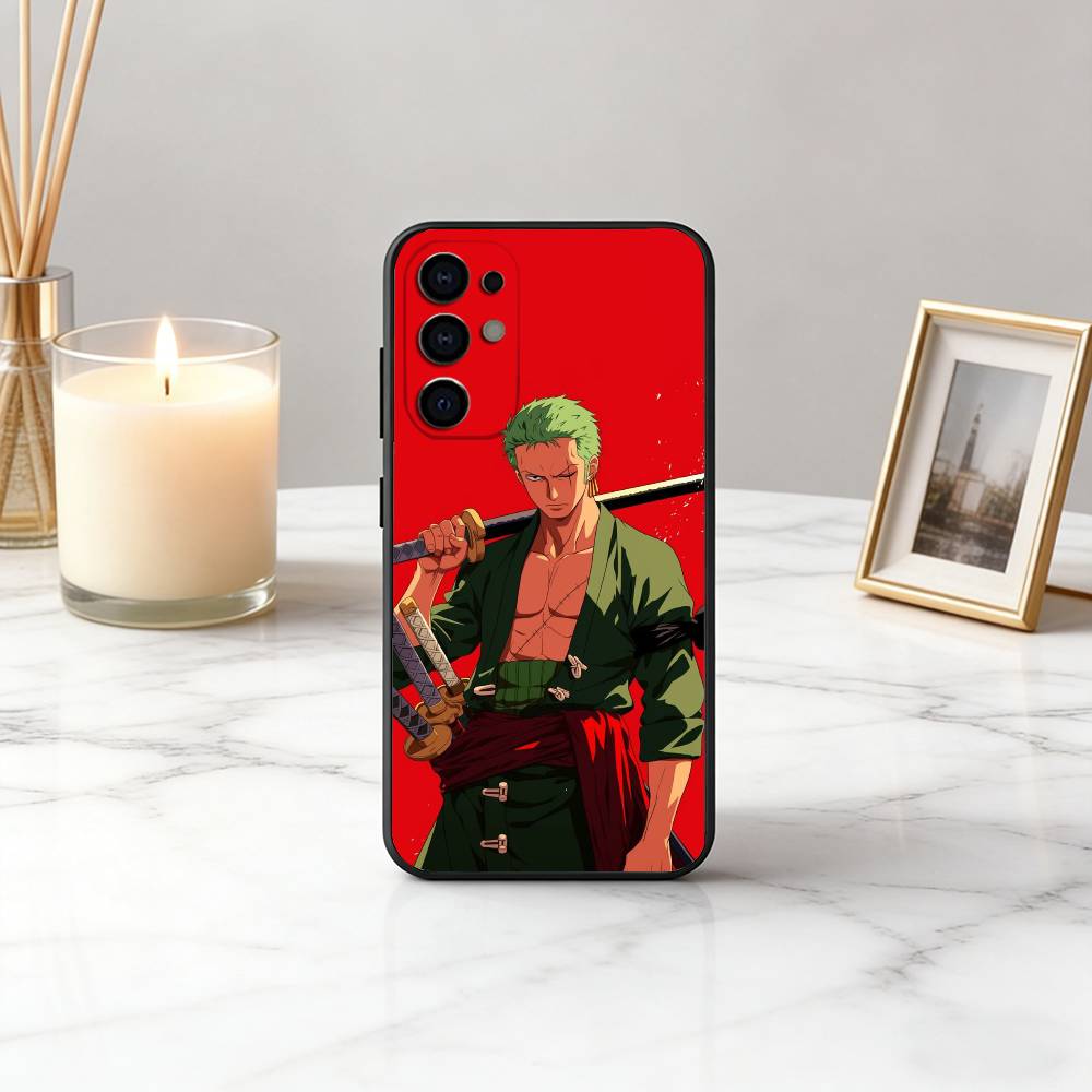 COOL O-one P-Pieces Z-Zoro-ES Phone Case For Samsung S25,S24,S21,S22,S23,S30,Ultra,S20,Plus,Fe,Soft Silicone Black Cover