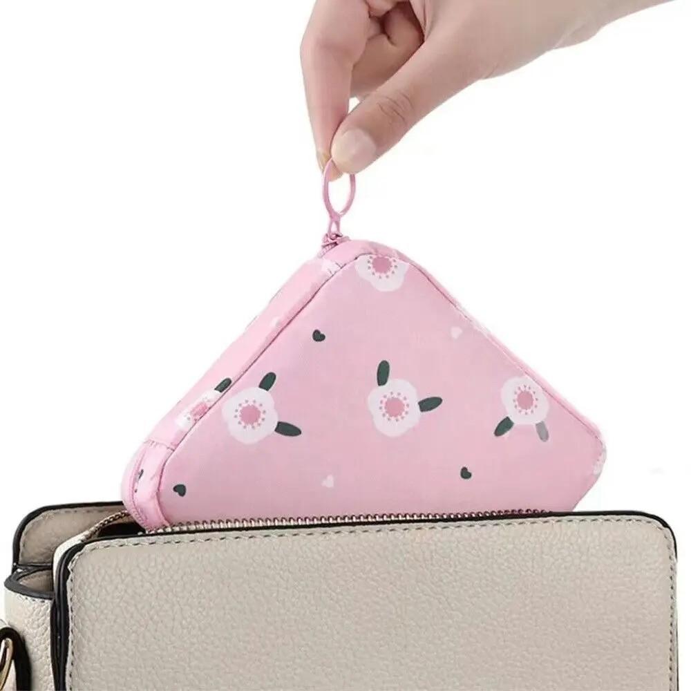 Waterproof Sanitary Pad Storage Bag Cartoon Pattern Sanitary Napkin Bag  Women Girls