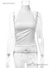 Summer Sleeveless Halter Strap Backless Crop Top for Women