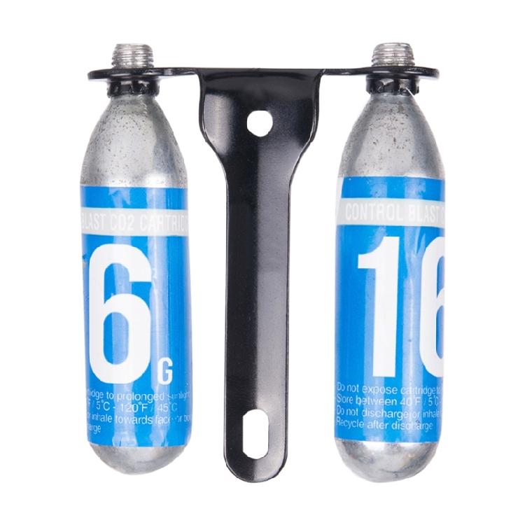 CO2 Cartridges Holder Bracket Mountain Bike Inflating Cartridges Holder Bottle Cage Mount Can Mount 2 Cartridges