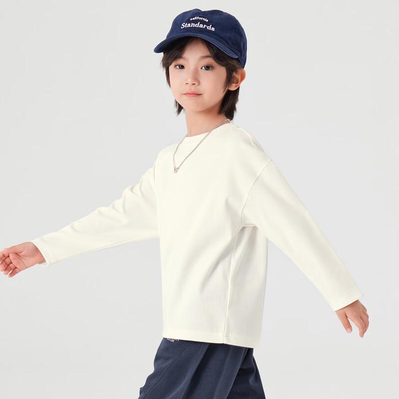Duo Duo Jia Boys' Solid Color Loose Fit Long Sleeve T-Shirt