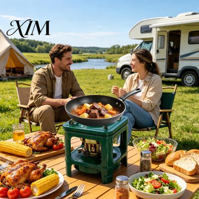 Emergency Kerosene Heater Portable Stove for Camping, 8-Wicks Camp Heater, Lightweight Furnace Burner Outdoor Hiking Picnic Cooking No Electricity