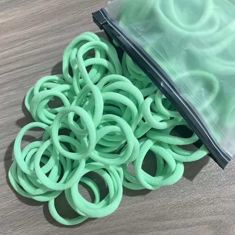 50PCS/Set Women Girls Basic Hair Bands 4cm Simple Solid Colors Elastic Headband Hair Ropes Ties Hair Accessories Ponytail Holder